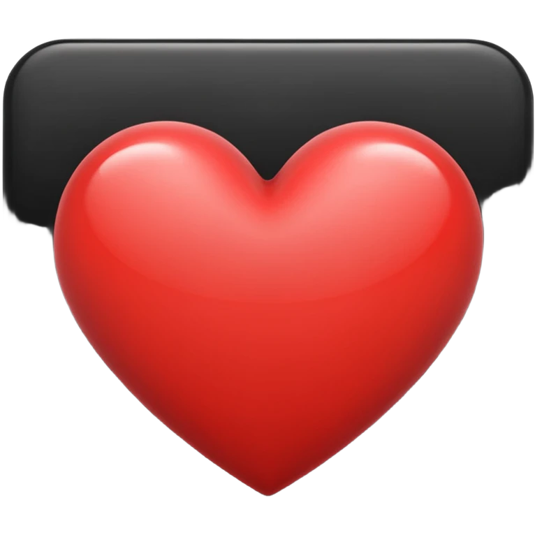 Heart black emoji