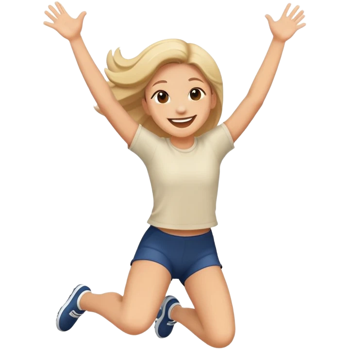 Jumping for joy emoji