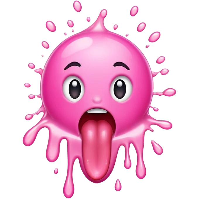 Tongue splash emoji