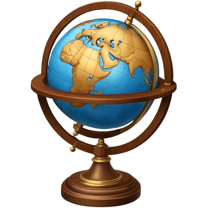 Globe on stand emoji