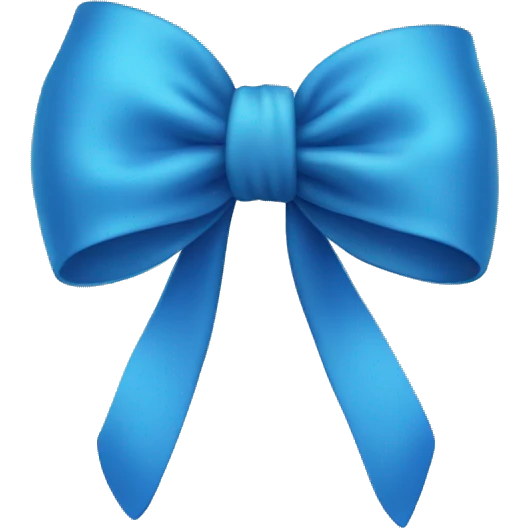 Blue bow  emoji