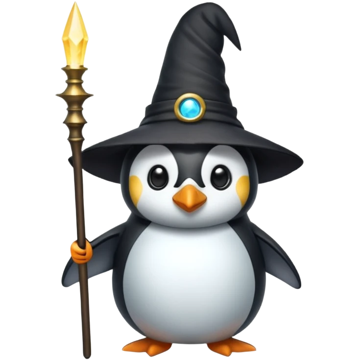 Penguin Wizard emoji