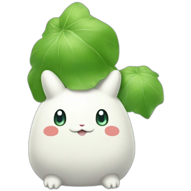 Molang disguise as bulbasaur emoji