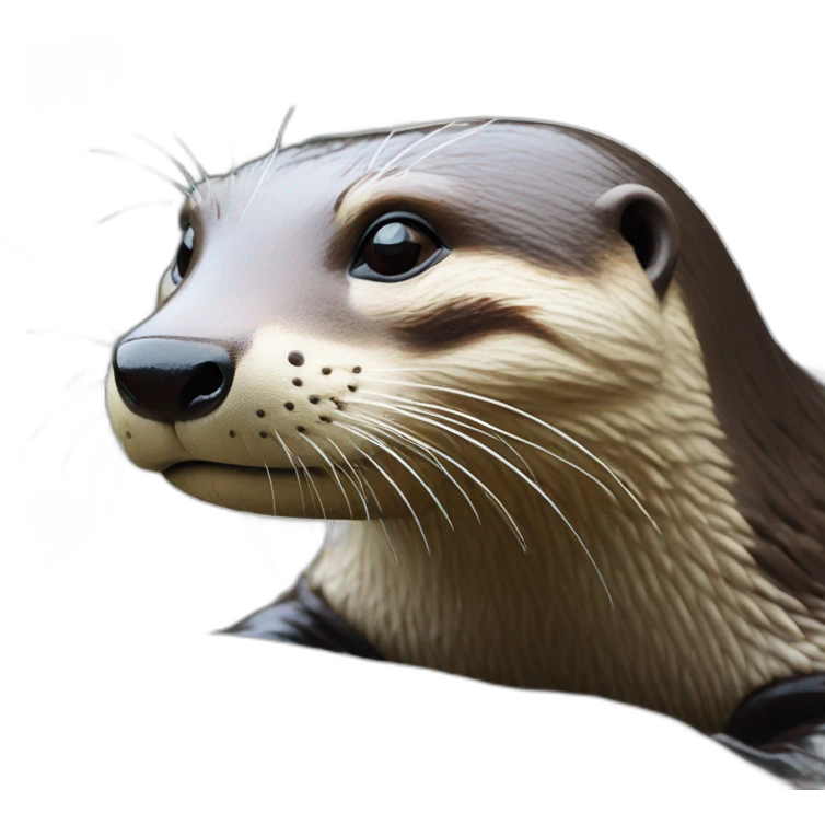 Loutre sur tortue emoji