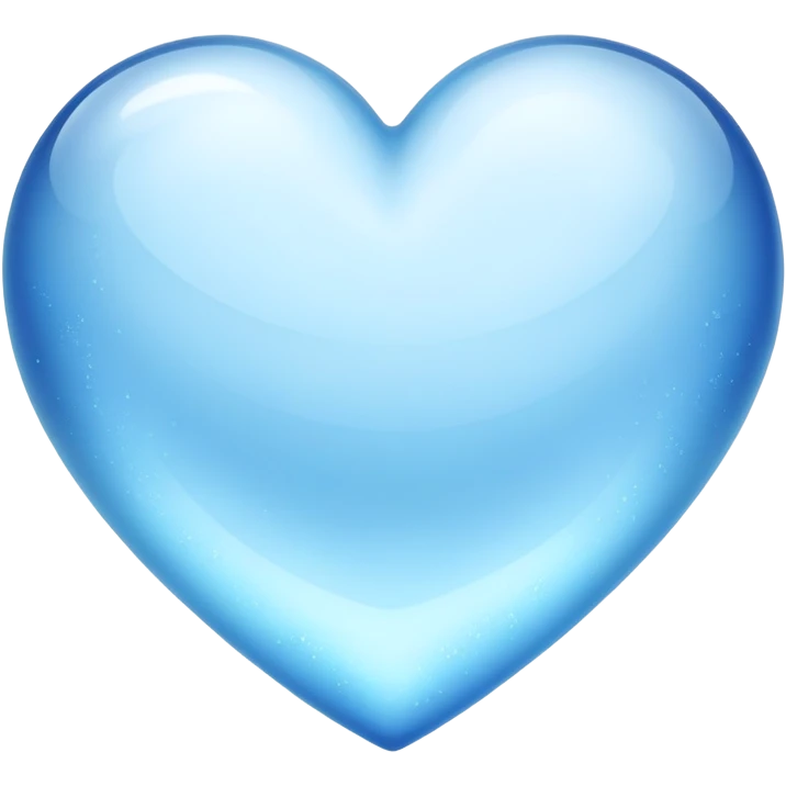 Blue freezy heart  emoji