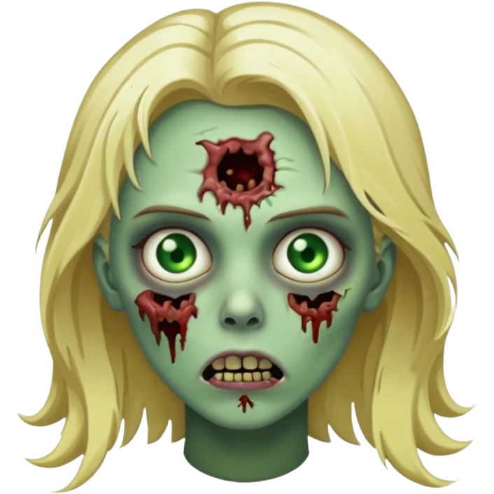 Blonde zombie profile picture emoji