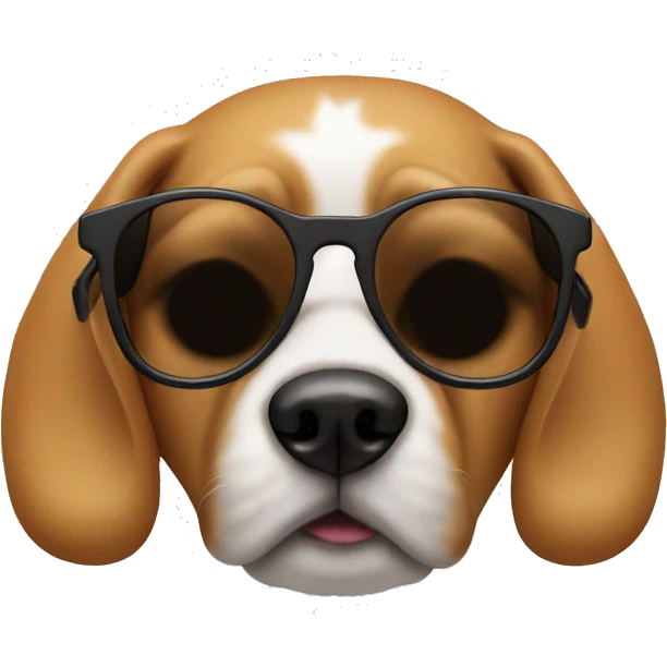 dog with sunglasses smoking  emoji