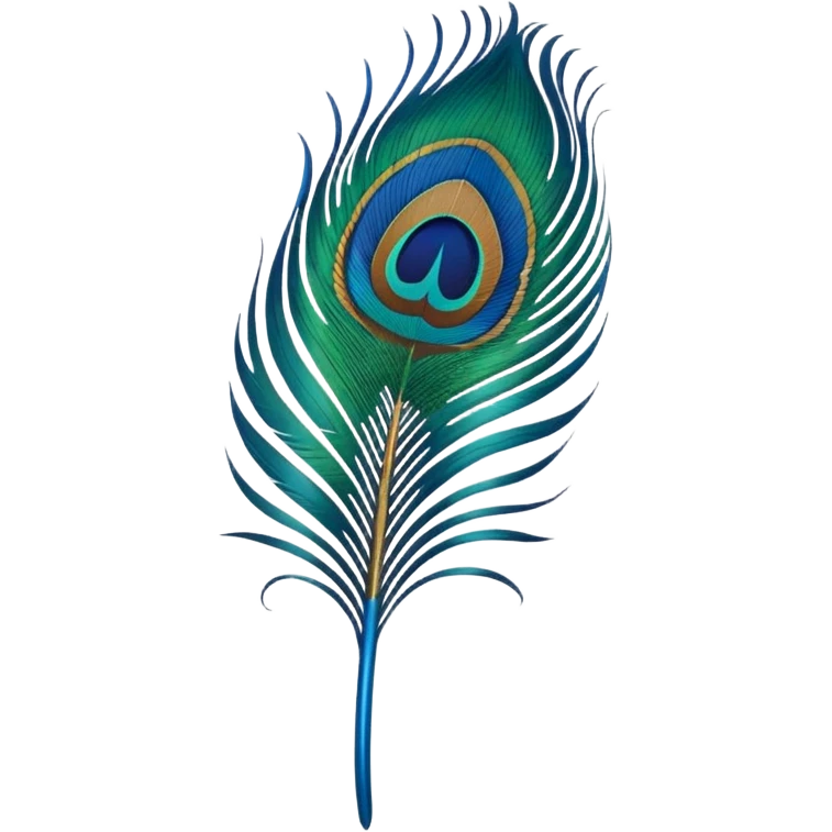 create a emoji of krishnas feather emoji