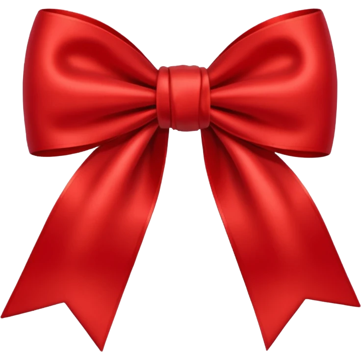 simple red bow emoji