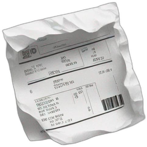 crumpled receipt emoji