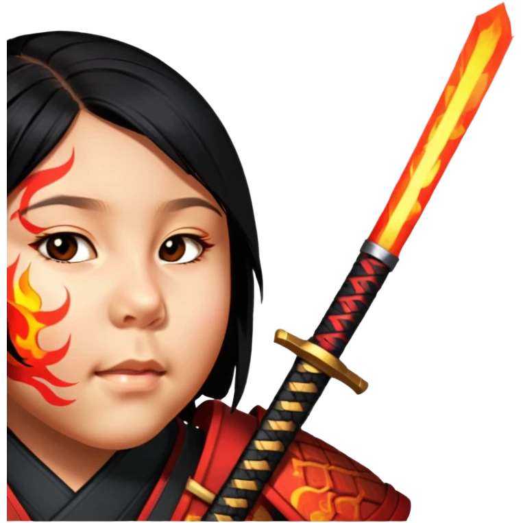 Fire-Wielding Samurai emoji