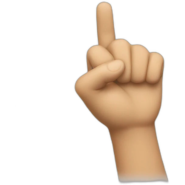 Pointing in front  emoji
