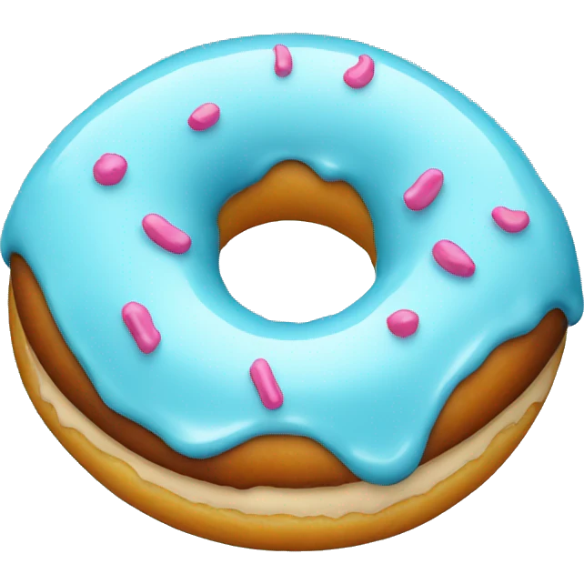 donut with light blue glaze emoji