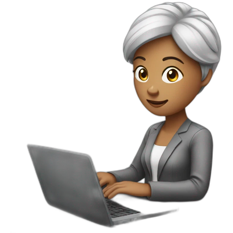 Lady working on laptop  emoji