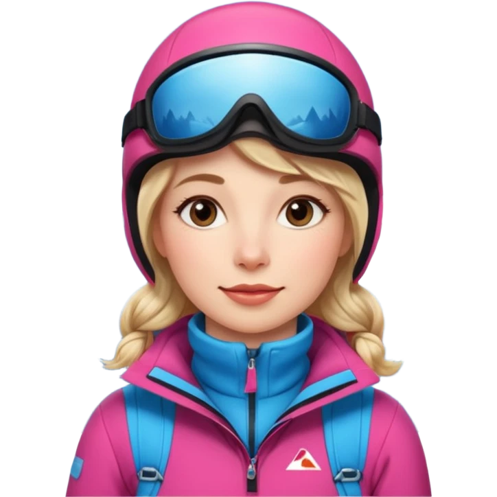 Woman Skiing, Background Matterhorn emoji