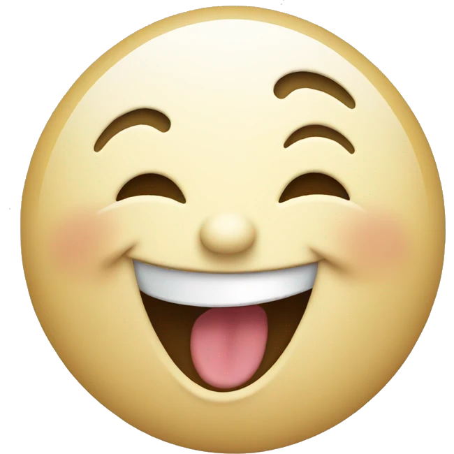 Emoji laughing while pointing emoji