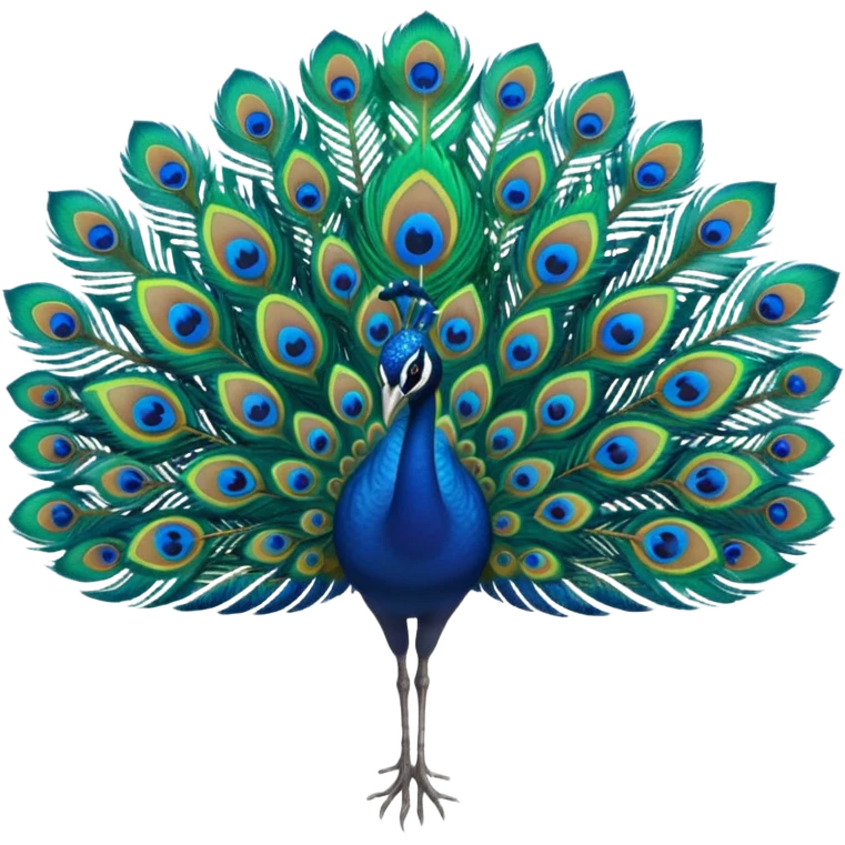 Peacock feather emoji