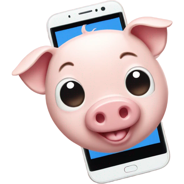 pig in an app emoji