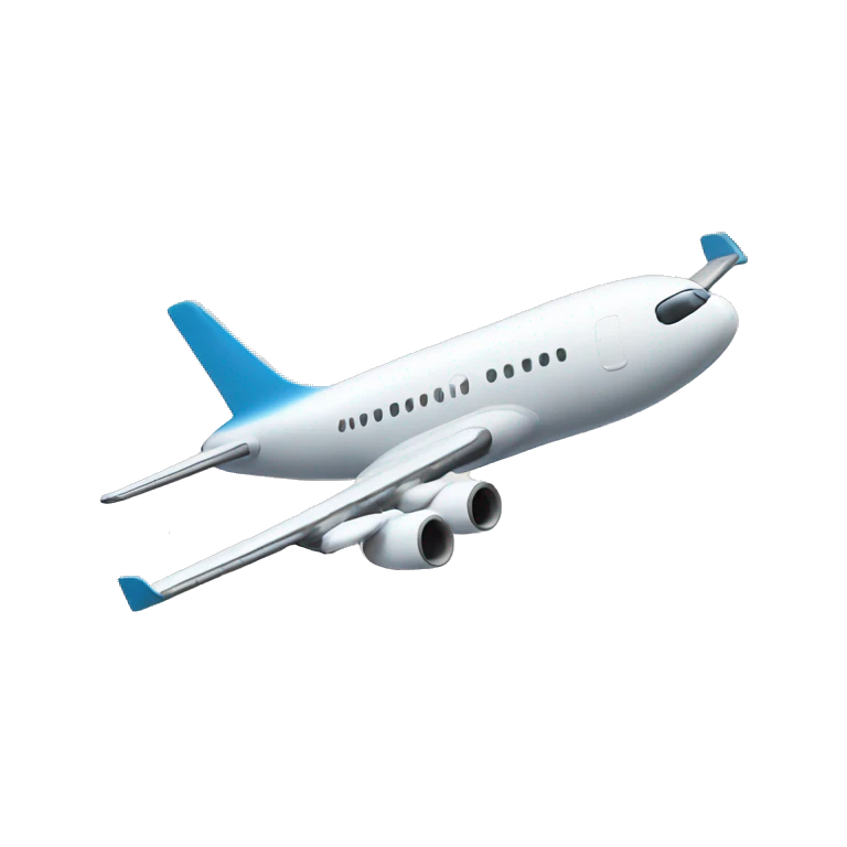 Aeroplane flying in clouds emoji