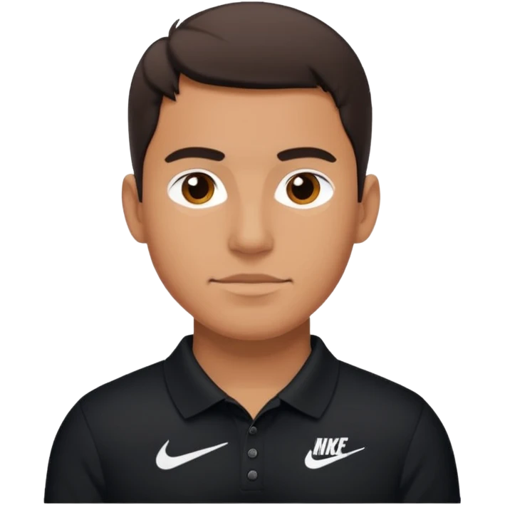Hombre con cuellito nike emoji
