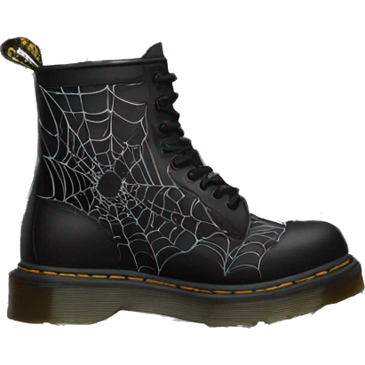 doc martens plateau spider web emoji