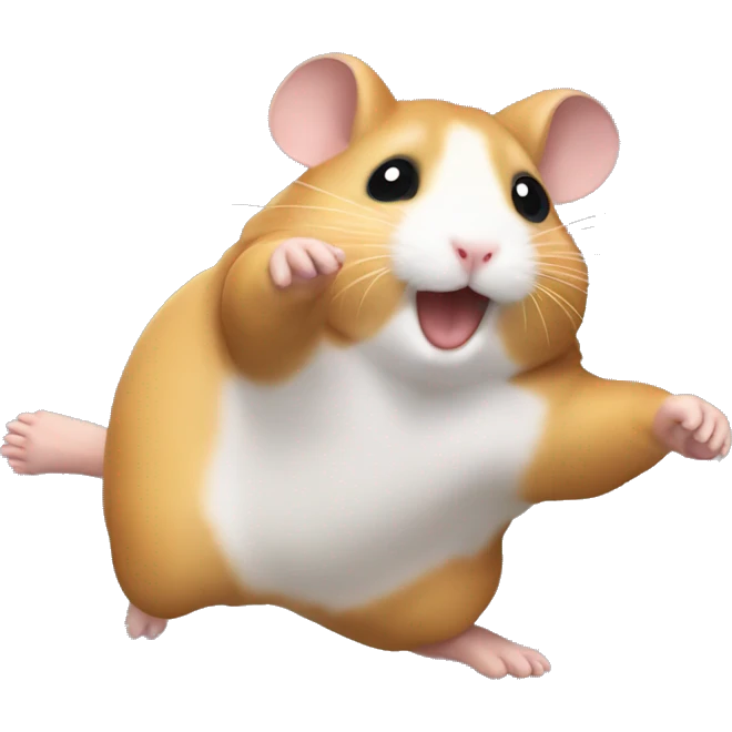 hamster doing cartwheel emoji