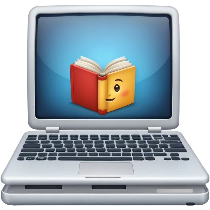 computer with book emoji