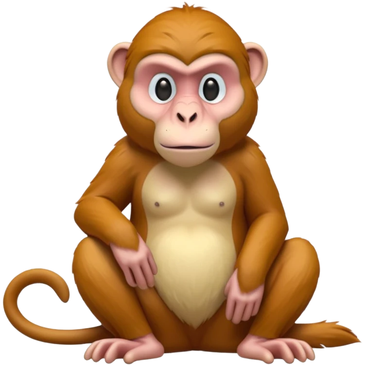 3d style proboscis monkey emoji