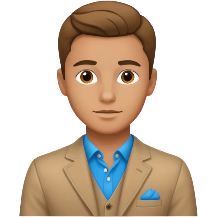 شاب جميل يرتدي ملابس نابولي emoji