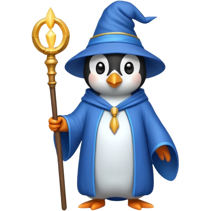 Penguin Wizard emoji
