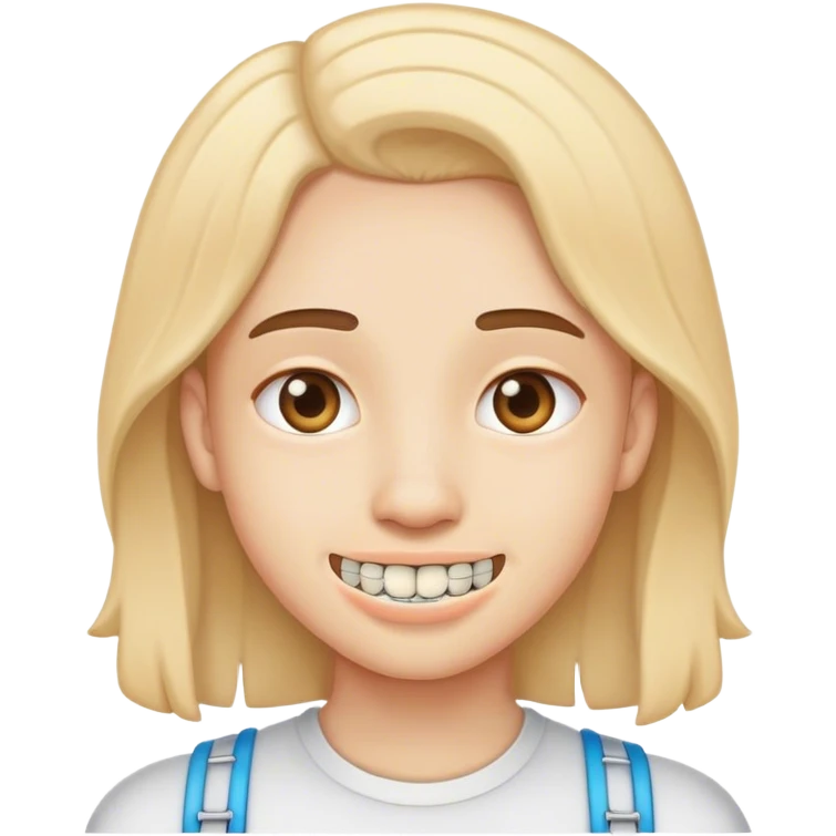 Human with braces emoji