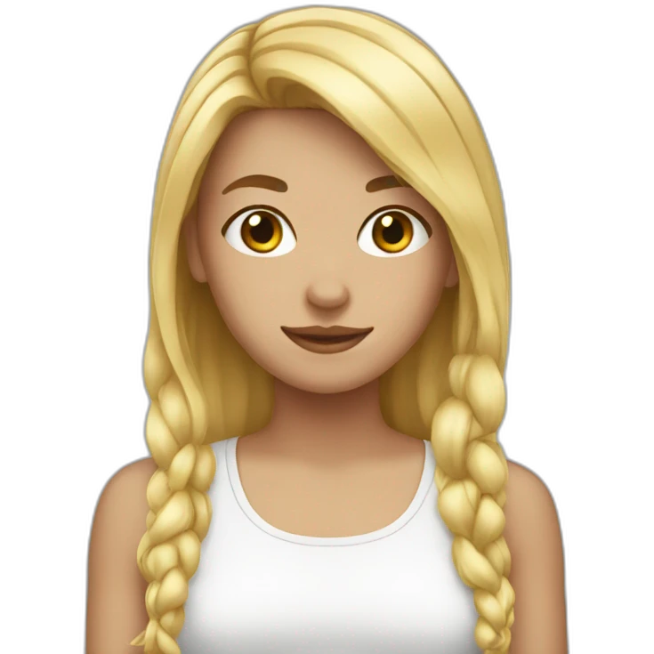 white teenage girl emoji