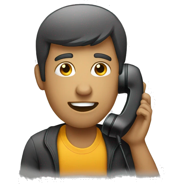 person talking on phone emoji