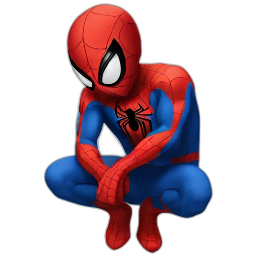 Spider man crying  emoji