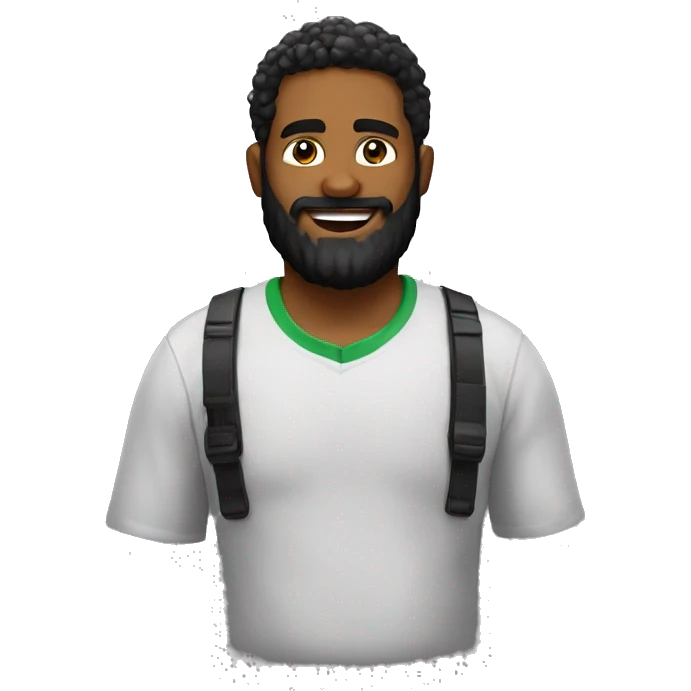 Gamer 28 years with beard black  emoji