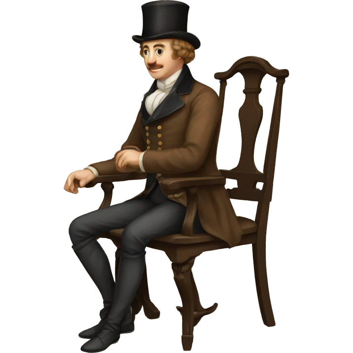 british person 1800s seating emoji