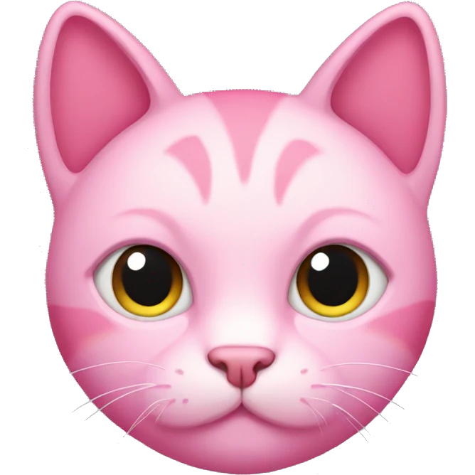 Pink cat emoji