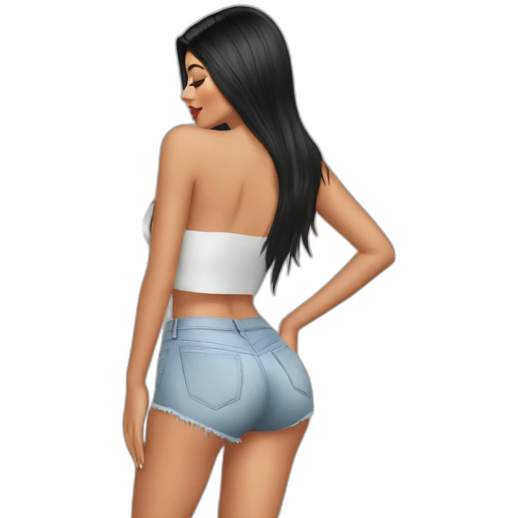 kylie-jenner perfect bum emoji