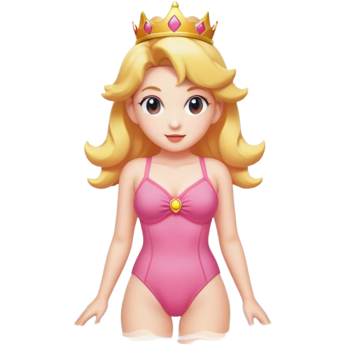 Princess peach in a bathing suit emoji