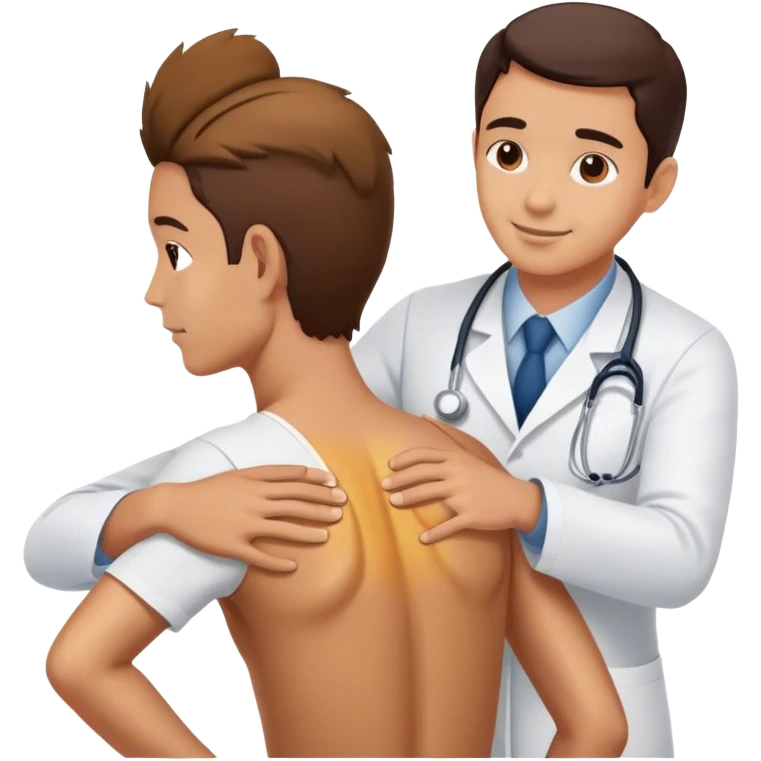 osteopath doctor treats back emoji