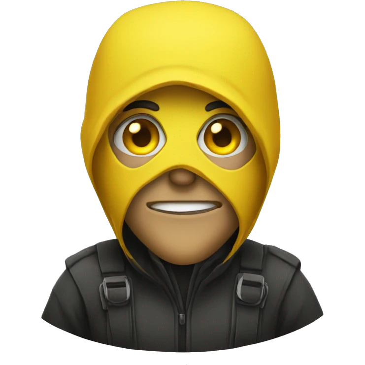 Yellow robber emoji