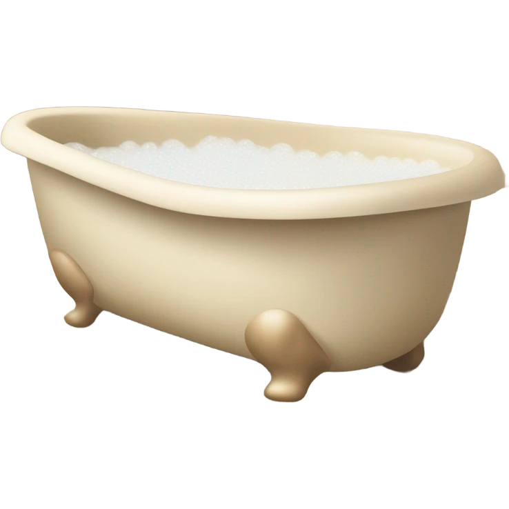 Beige bubble bath emoji