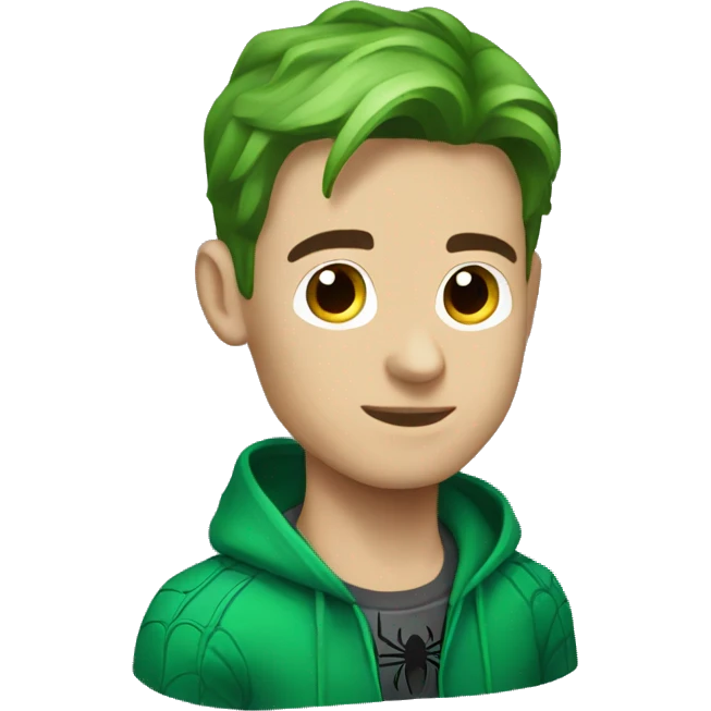 Spiderman verde emoji