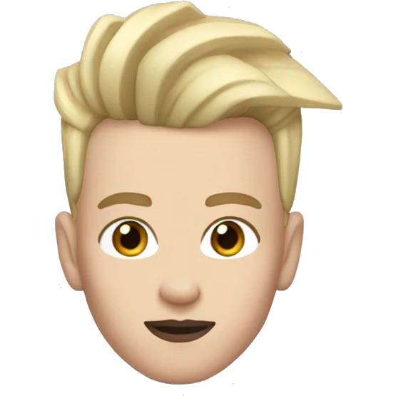 james Charles with blond hair emoji