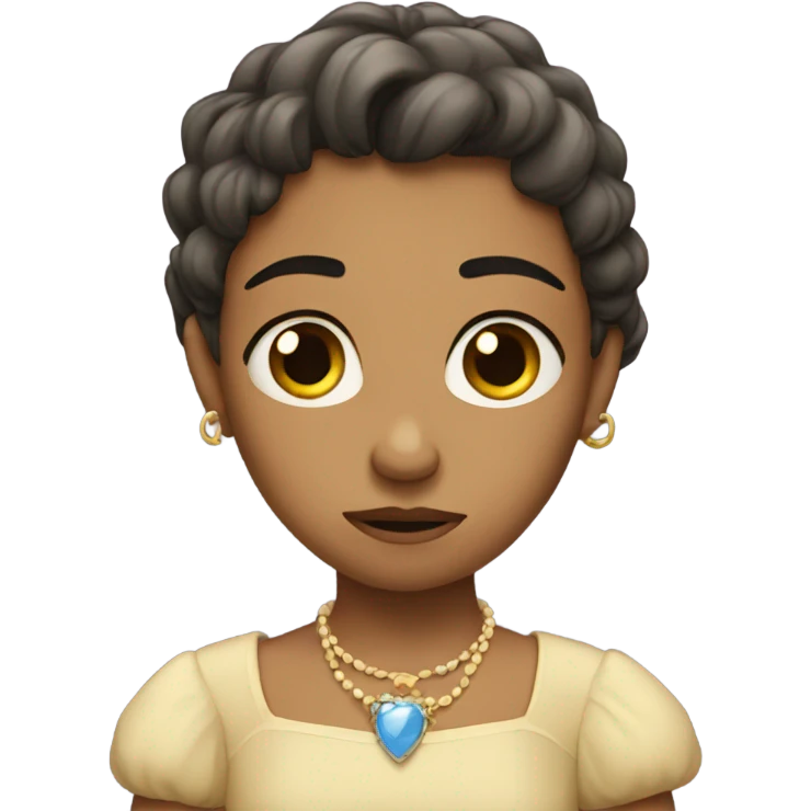 Sad princess emoji