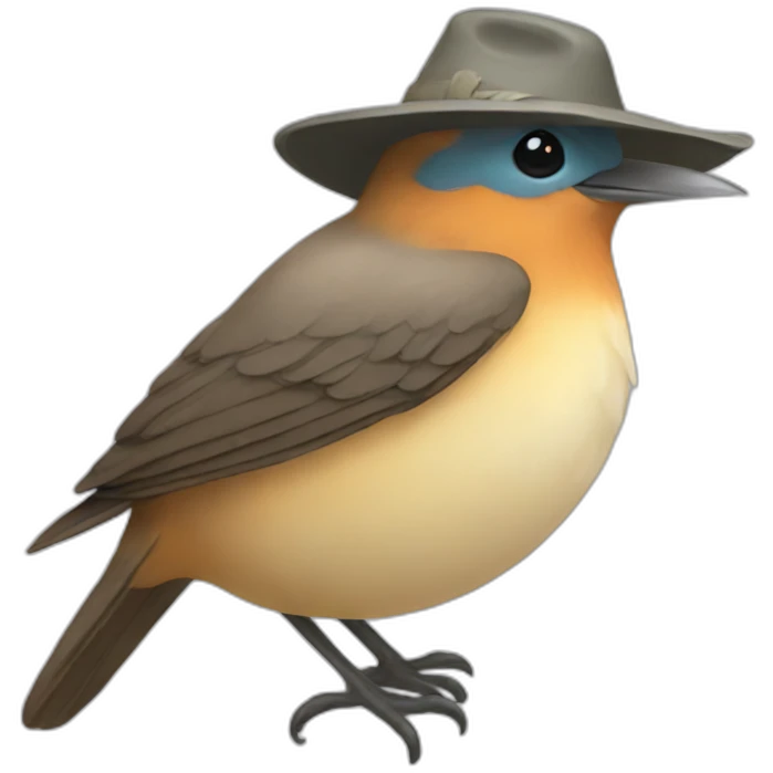 bird with ahat emoji