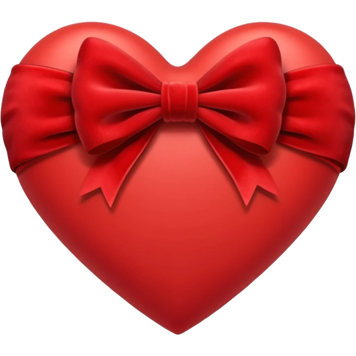 heart with a velvet bow emoji