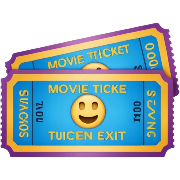 1 movie ticket emoji