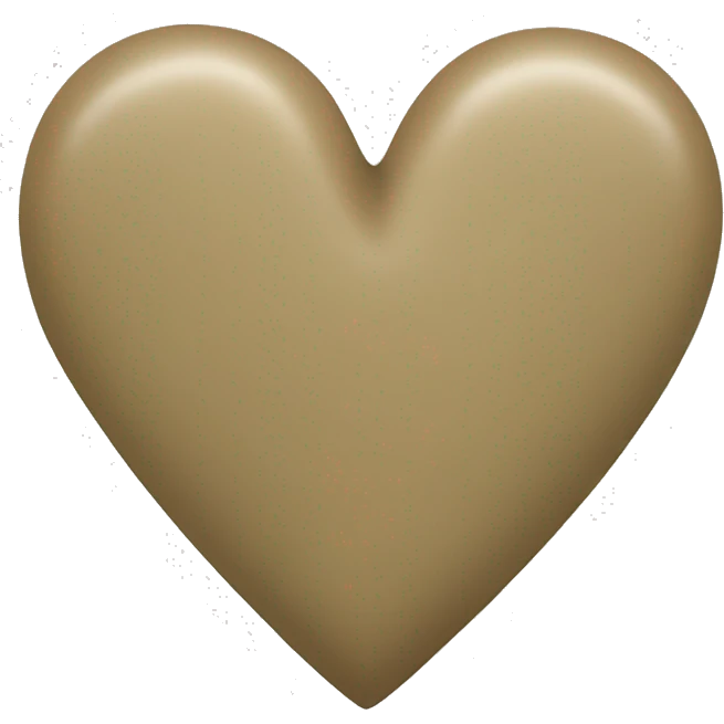 khaki heart emoji