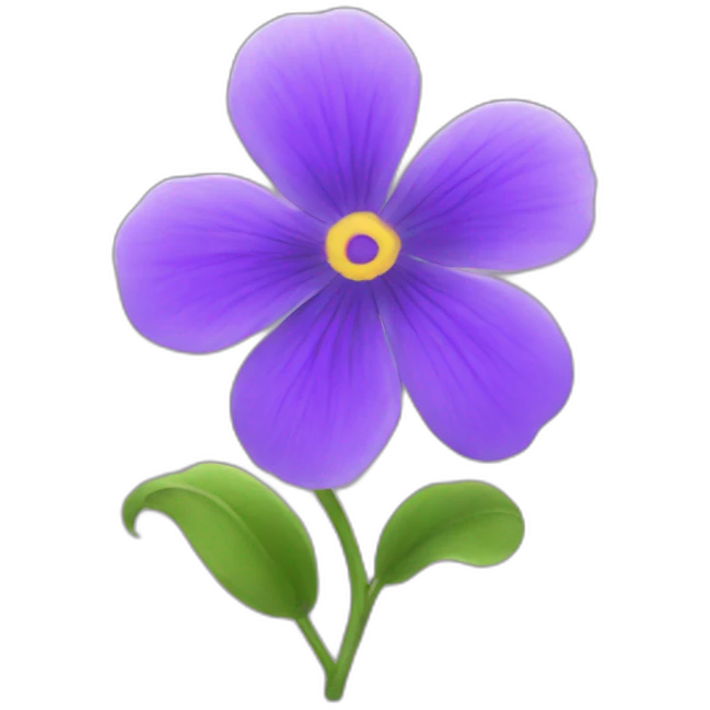 Violet flower emoji